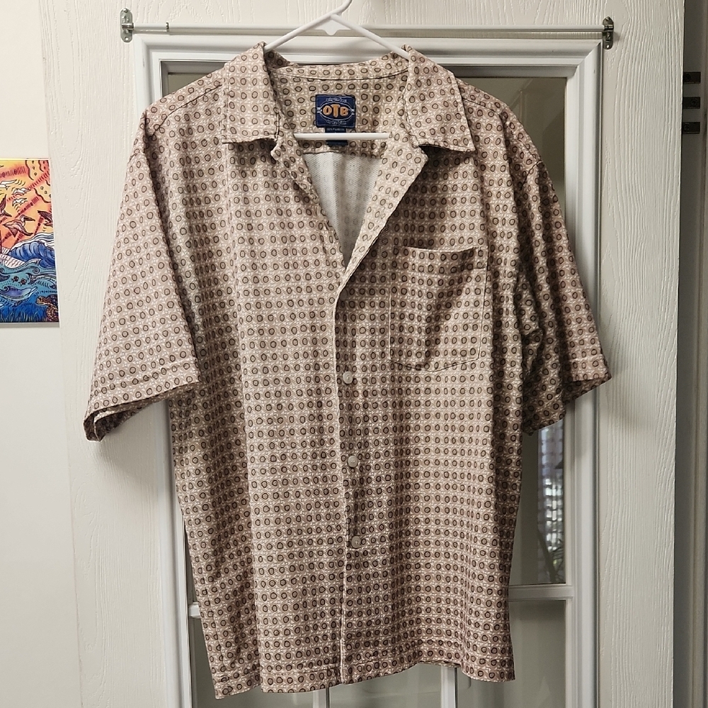 Men's Patterned Shirt - Brown